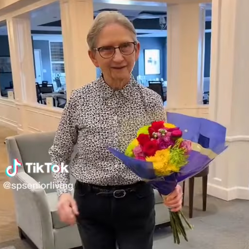 Creative Seniors on TikTok with New Miley Cyrus Song at Senior Living Facility